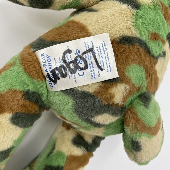 Build-A-Bear Great Wolf Lodge Camo Wolf Plush Camouflage 2022 Stuffed Animal - Picture 7 of 11